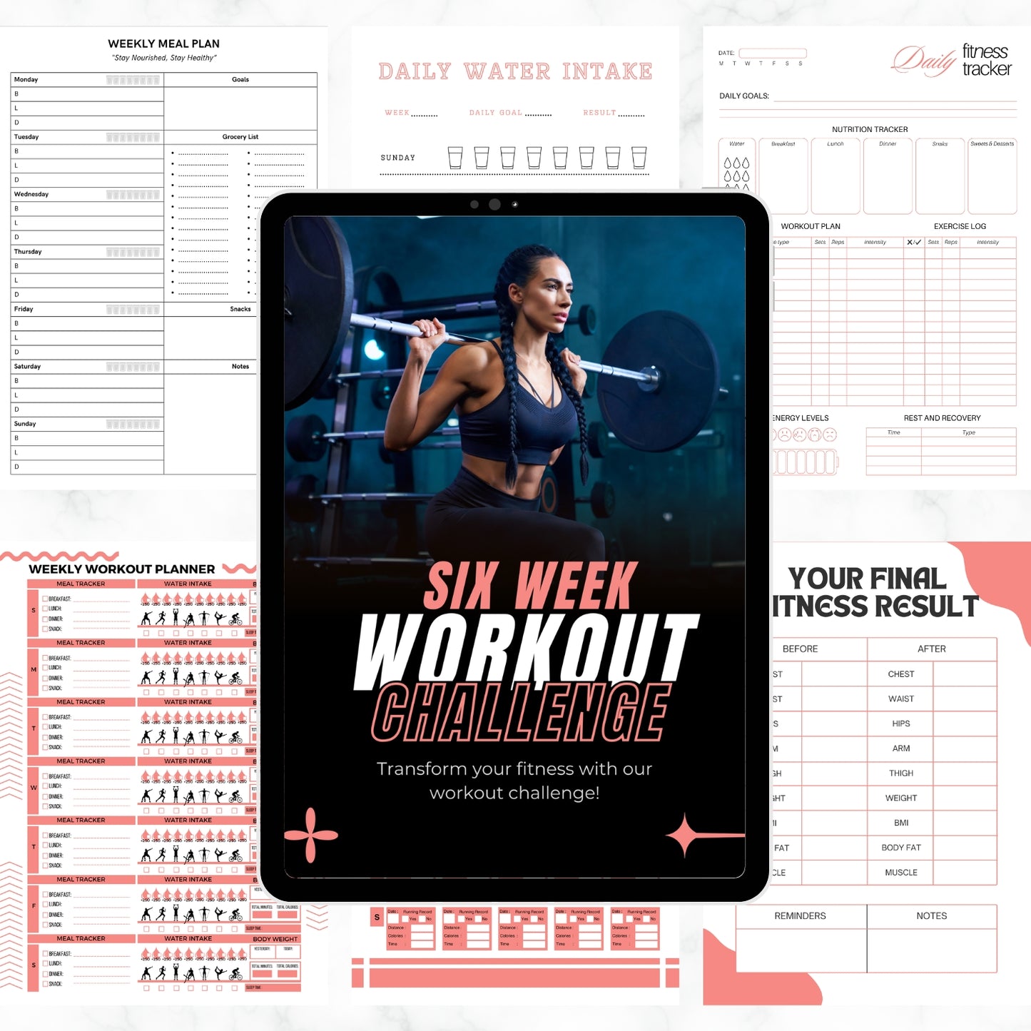 Six-Week Fitness & Nutrition Challenge:  – Plan, Track, Succeed!