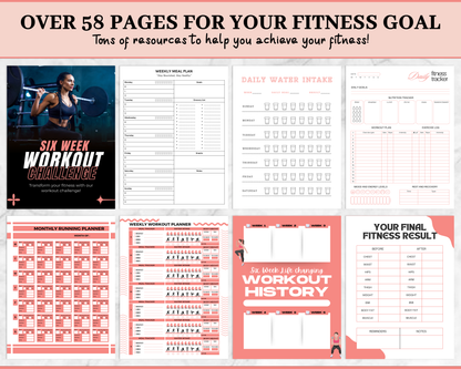 Six-Week Fitness & Nutrition Challenge:  – Plan, Track, Succeed!